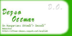 dezso ottmar business card